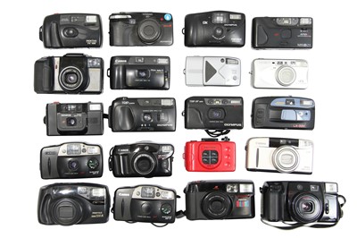 Lot 103 - Twenty Point & Shoot Cameras With Canon Prima Super 115.