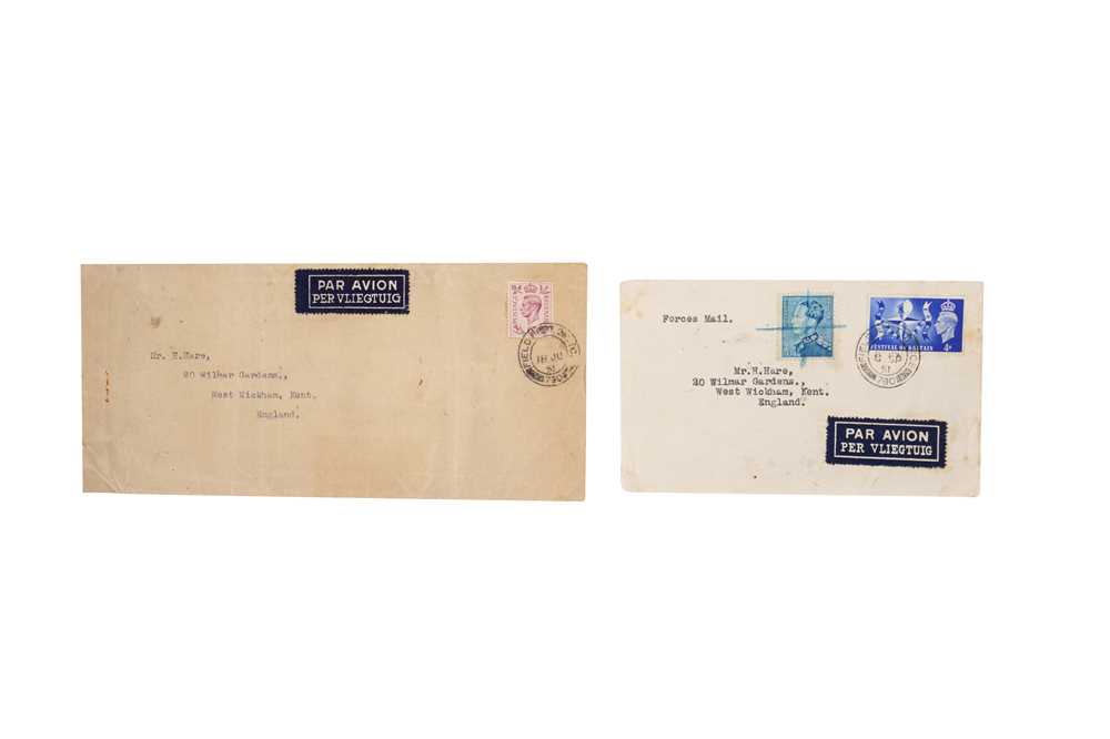 Lot 20 - KOREAN WAR 1951 BELGIUM RARE PAIR OF COVERS