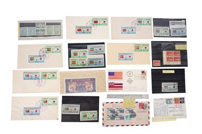 Lot 36 - KOREAN WAR SOUTH KOREAN MATERIAL FLAG ISSUE WITH MULTI NATIONAL CONTINGENTS