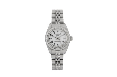 Lot 364 - ROLEX OYSTER LADY DATE