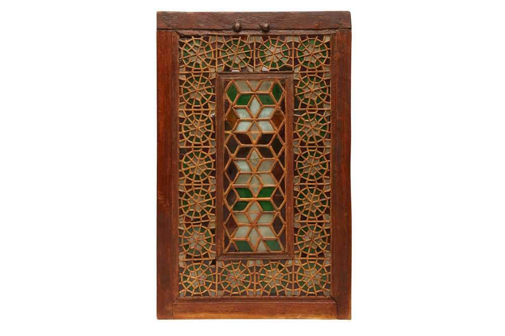 Lot 10 - A 19TH CENTURY PERSIAN WINDOW FRAME