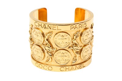 Lot 273 - Chanel CC Medallion Cuff Bracelet