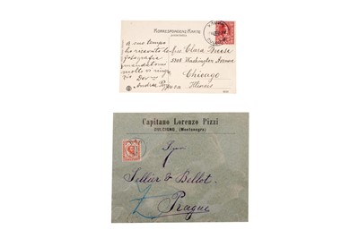 Lot 257 - MONTENEGRO 1897-1912 PAIR OF COVERS
