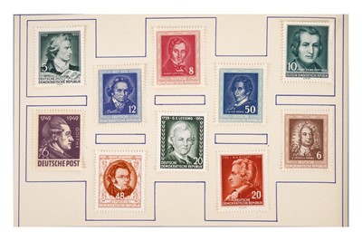 Lot 259 - EAST GERMANY FINLANDIA 1956 PRESENTATION BOOKLET MAO ENGELS M/S RICHARD SERINEK