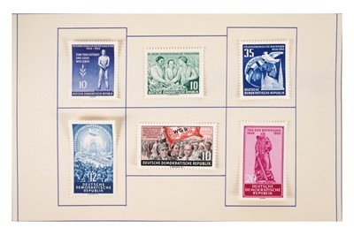 Lot 259 - EAST GERMANY FINLANDIA 1956 PRESENTATION BOOKLET MAO ENGELS M/S RICHARD SERINEK