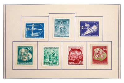 Lot 259 - EAST GERMANY FINLANDIA 1956 PRESENTATION BOOKLET MAO ENGELS M/S RICHARD SERINEK