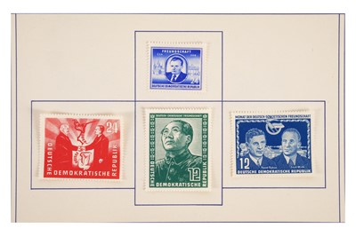 Lot 259 - EAST GERMANY FINLANDIA 1956 PRESENTATION BOOKLET MAO ENGELS M/S RICHARD SERINEK