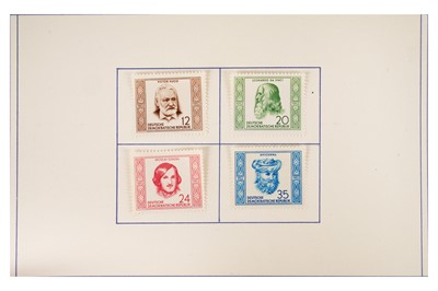 Lot 259 - EAST GERMANY FINLANDIA 1956 PRESENTATION BOOKLET MAO ENGELS M/S RICHARD SERINEK