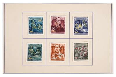 Lot 259 - EAST GERMANY FINLANDIA 1956 PRESENTATION BOOKLET MAO ENGELS M/S RICHARD SERINEK