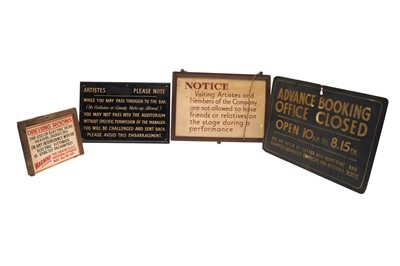 Lot 108 - A COLLECTION OF VINTAGE THEATRE SIGNAGE