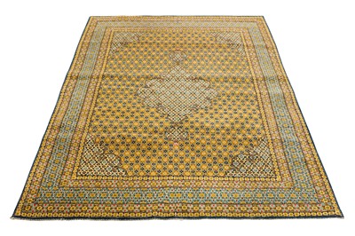 Lot 37 - AN ANTIQUE TEHRAN RUG, NORTH PERSIA