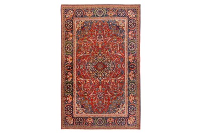 Lot 55 - A VERY FINE KASHAN RUG, CENTRAL PERSIA