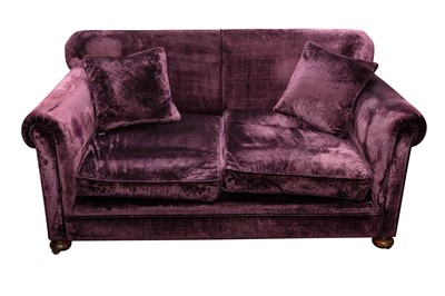 Lot 81 - A CONTEMPORARY TWO SEATER SOFA