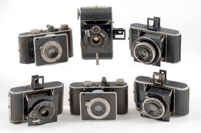 Lot 1108 - Group of Six Korelle & Foth Derby Folding 127 Format Cameras.