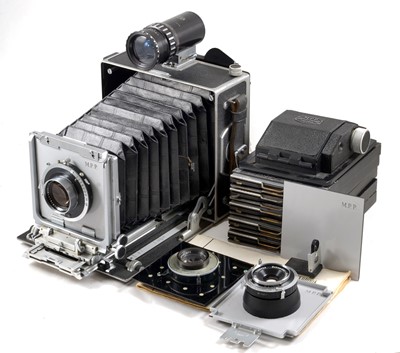 Lot 142 - An Extensive MPP 5" x 4" Micro Technical Camera Outfit.