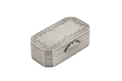 Lot 413 - An early 19th century South African colonial silver patch box, Cape circa 1800 by Marthinus Lourens Smith (1722-1806)