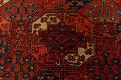 Lot 10 - AN ANTIQUE ERSARI CARPET, AFGHANISTAN