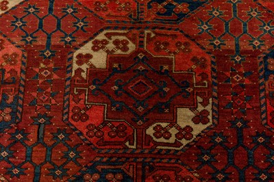 Lot 10 - AN ANTIQUE ERSARI CARPET, AFGHANISTAN