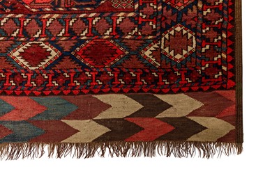 Lot 10 - AN ANTIQUE ERSARI CARPET, AFGHANISTAN