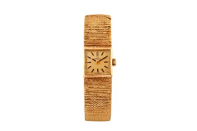 Lot 498 - OMEGA BRACELET WATCH - 9K GOLD