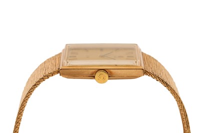 Lot 445 - OMEGA DE VILLE BRACELET WATCH - 9K GOLD