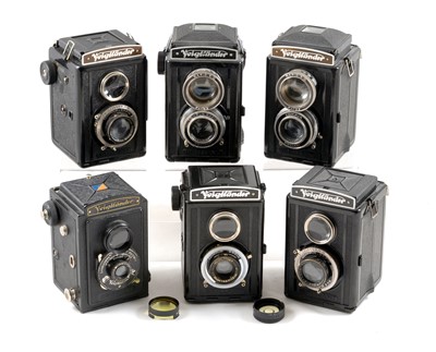 Lot 299 - A Group of Six Voigtlander Brilliant 120 TLRs.