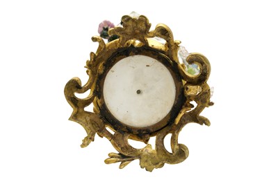 Lot 242 - A PAIR OF 19TH CENTURY DRESDEN PORCELAIN POTPOURRI VASES WITH ORMOLU MOUNTS & FLOWERS