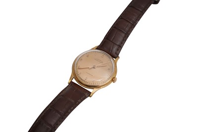 Lot 83 - A VINTAGE 18K GOLD ERNEST BOREL WRISTWATCH