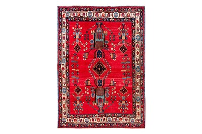 Lot 16 - A FINE AFSHAR RUG, SOUTH-WEST PERSIA