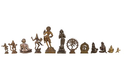 Lot 11 - A GROUP OF SMALL BRONZE FIGURES