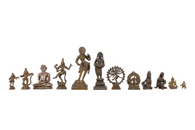 Lot 11 - A GROUP OF SMALL BRONZE FIGURES
