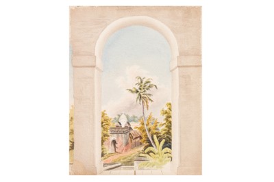 Lot Bengal: Ricketts family, album of 78 watercolours and drawings