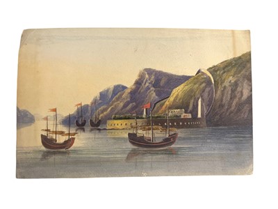 Lot 86 - [ Pechell (George Mendes)] Chinese Junks moored before Peiho Fort [1858]