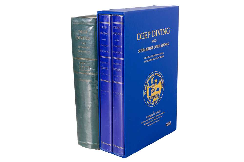 Lot 25 - Davis. Deep Diving and Submarine Operations,, Inscribed. 1955