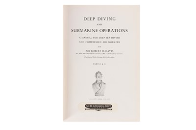 Lot 25 - Davis. Deep Diving and Submarine Operations,, Inscribed. 1955