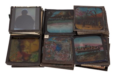 Lot 285 - A Box of Mixed Lantern Slides and Glass Negatives