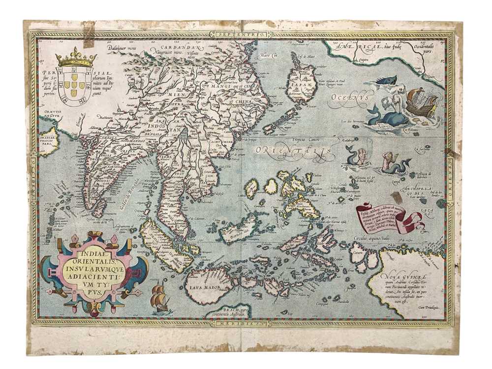 Lot 69 - Ortelius (Abraham) Indiae Orientalis Insularumque Adiacientium Typus