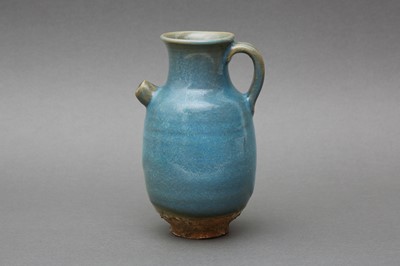 Lot 285 - A CHINESE JUN-GLAZED EWER