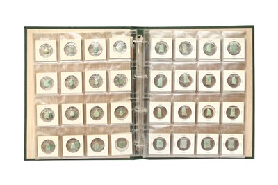 Lot 147 - A FOLDER OF EIGHTY CHINESE MINIATURE JADE CARVINGS