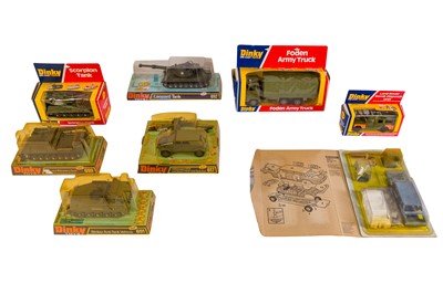 Lot 243 - A GROUP OF LATE DINKY TOYS IN THERE ORIGINAL PACKAGING