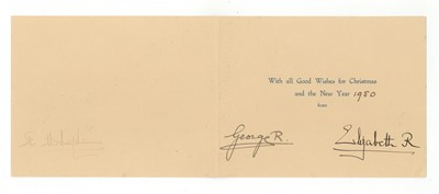 Lot 583 - George VI, King of the United Kingdom & Elizabeth, Queen Consort