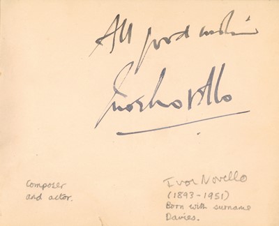 Lot 95 - Autograph Albums.- Actors & Politicians