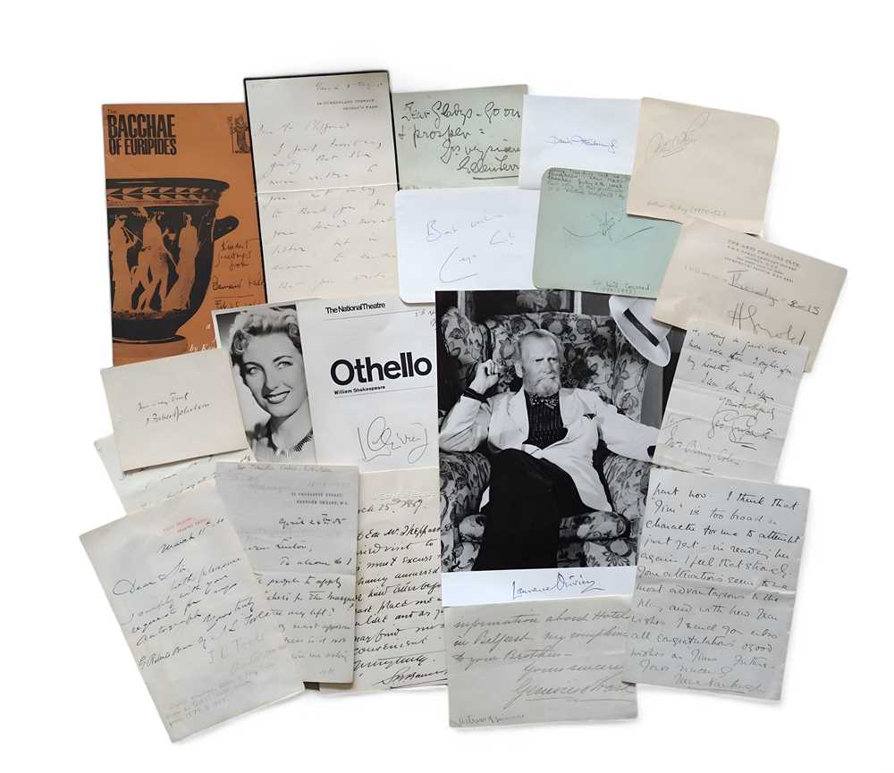 Lot 98 - Autograph Collection.- Actors & Entertainers