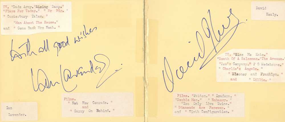 Lot 94 - Autograph Albums.- Actors, Entertainers & Footballers