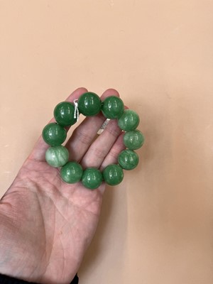 Lot 565 - A CHINESE JADE BRACELET