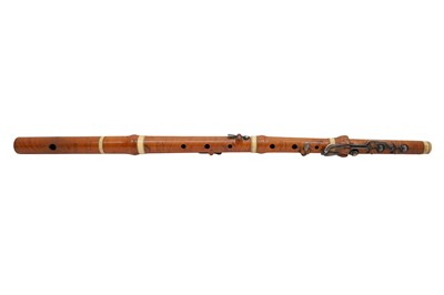 Lot 335 - AN EARLY 19TH CENTURY BOXWOOD FOUR-SECTION FLUTE, CIRCA 1820 BY METZLER LONDON