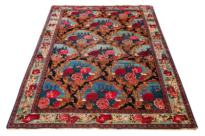 Lot 19 - AN ANTIQUE SENNEH RUG, WEST PERSIA