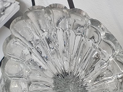Lot 42 - AN IRISH WATERFORD GLASS COMPORT OF NAVETTE FORM