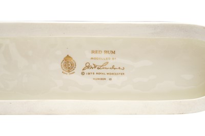 Lot 627 - A LIMITED EDITION ROYAL WORCESTER FIGURE OF RED RUM