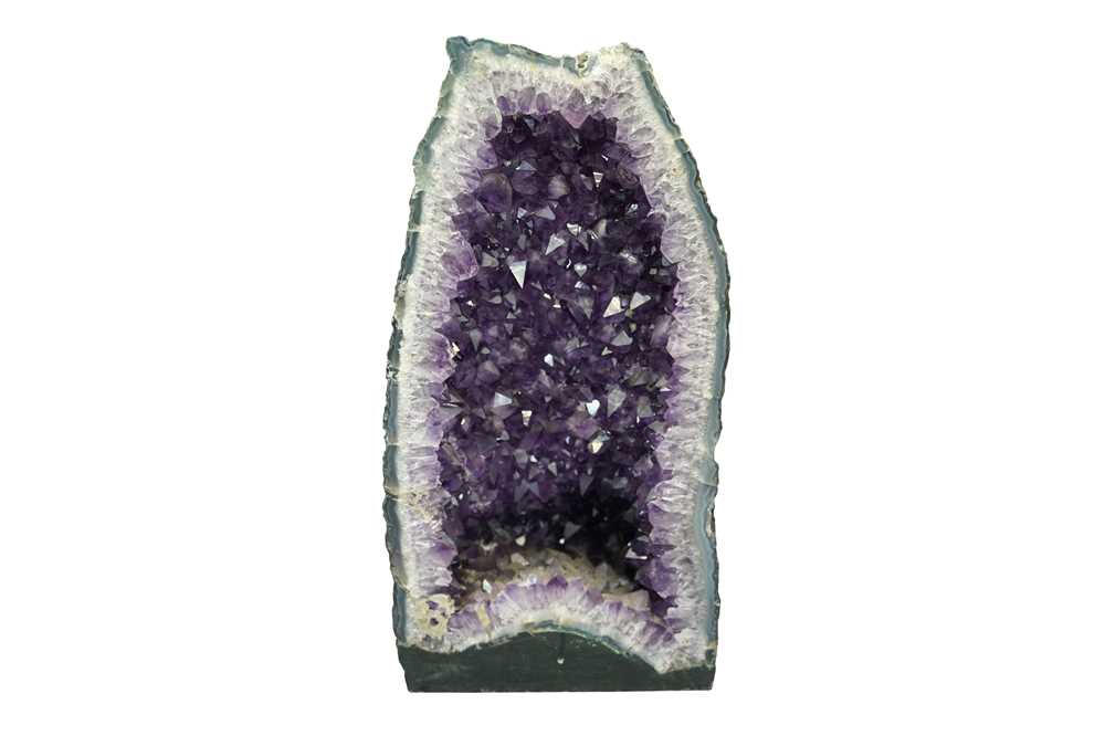 Lot 266 - A LARGE AMETHYST CATHEDRAL GEODE